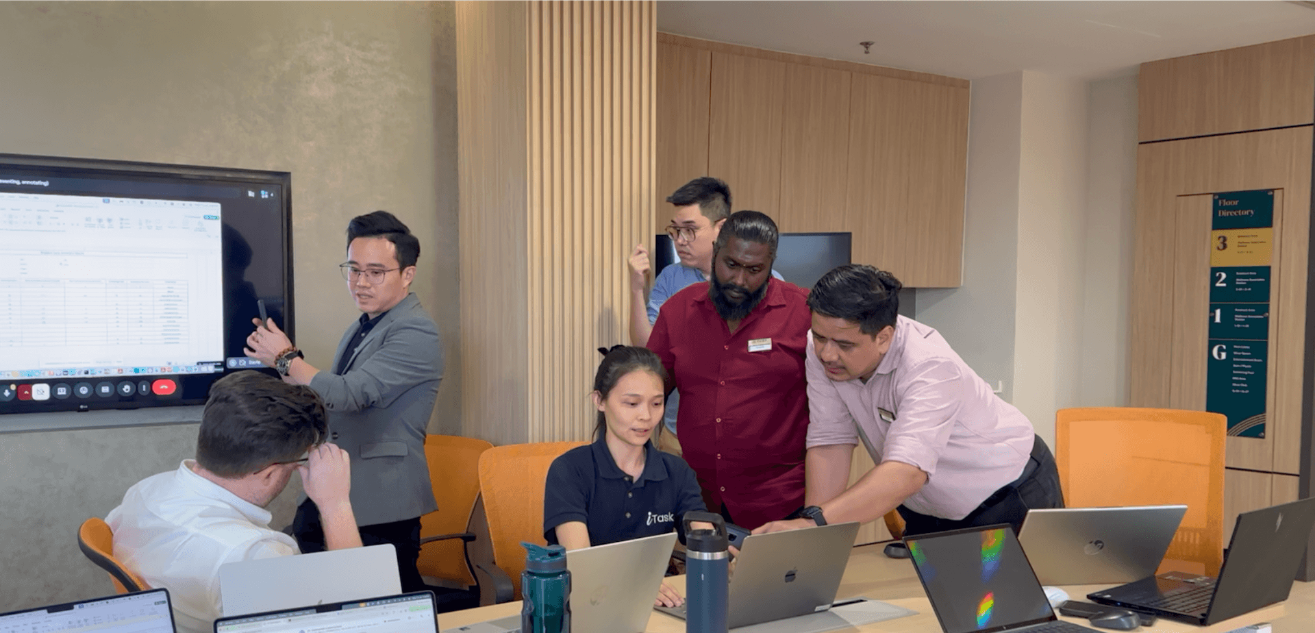 Pacific Senior Living and iTask team during cleaning management system implementation
